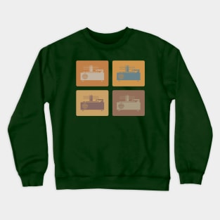 Four Vintage Turntables Crewneck Sweatshirt